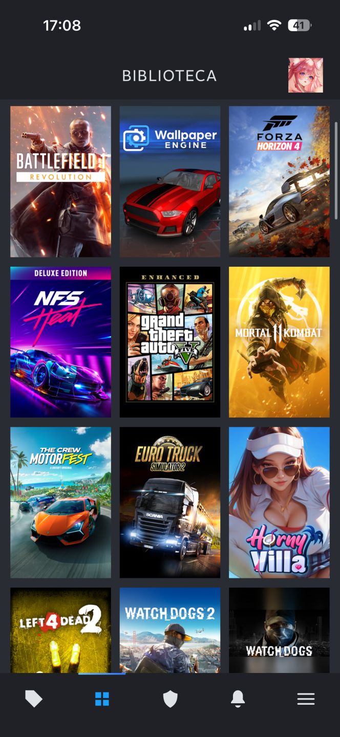 CONTA STEAM COMPLETA R$ 700$