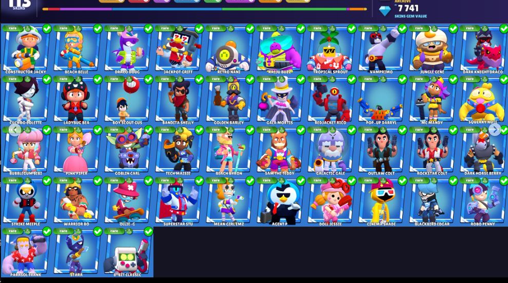 Conta Brawl Stars 61 BRAWLERS 17K