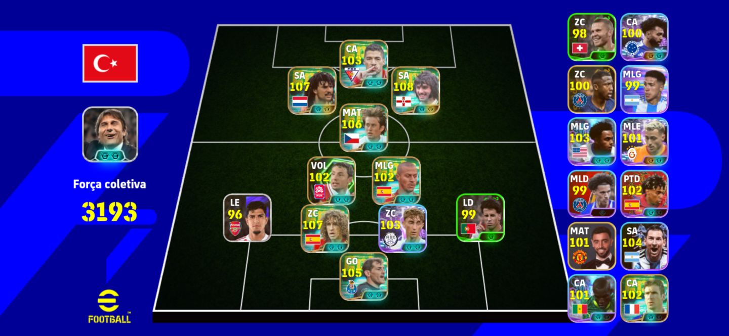 Conta Efootball com Gullit e Best