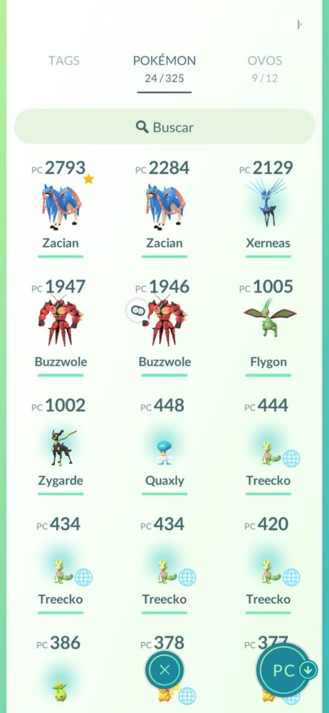 CONTA POKÉMON GO - LENDÁRIOS E FUNDOS ESPECIAIS 2