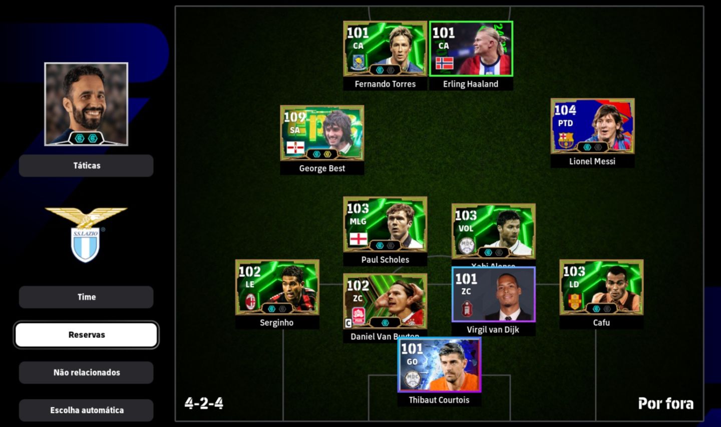CONTA eFOOTBALL STEAM | GEORGE BEST 109, MESSI 104, HAALAND + LENDAS!