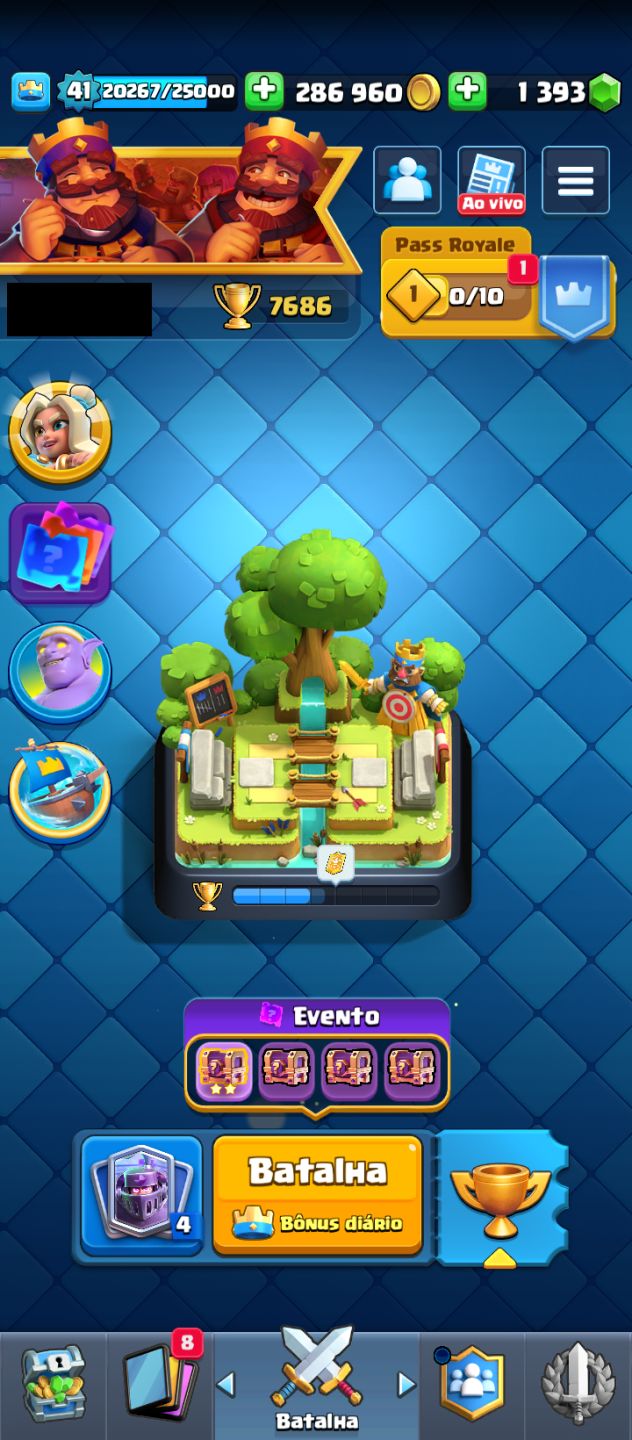 CONTA CLASH ROYALE | FULL ACESSO | 7.686 TROFÉUS | 2 EVOLUÇÕES