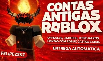 Contas ANTIGAS ROBLOX 2008, 2009, 2010 OFFSALE, RAP, LIMITEDS, ROBUX, VOICE CHAT