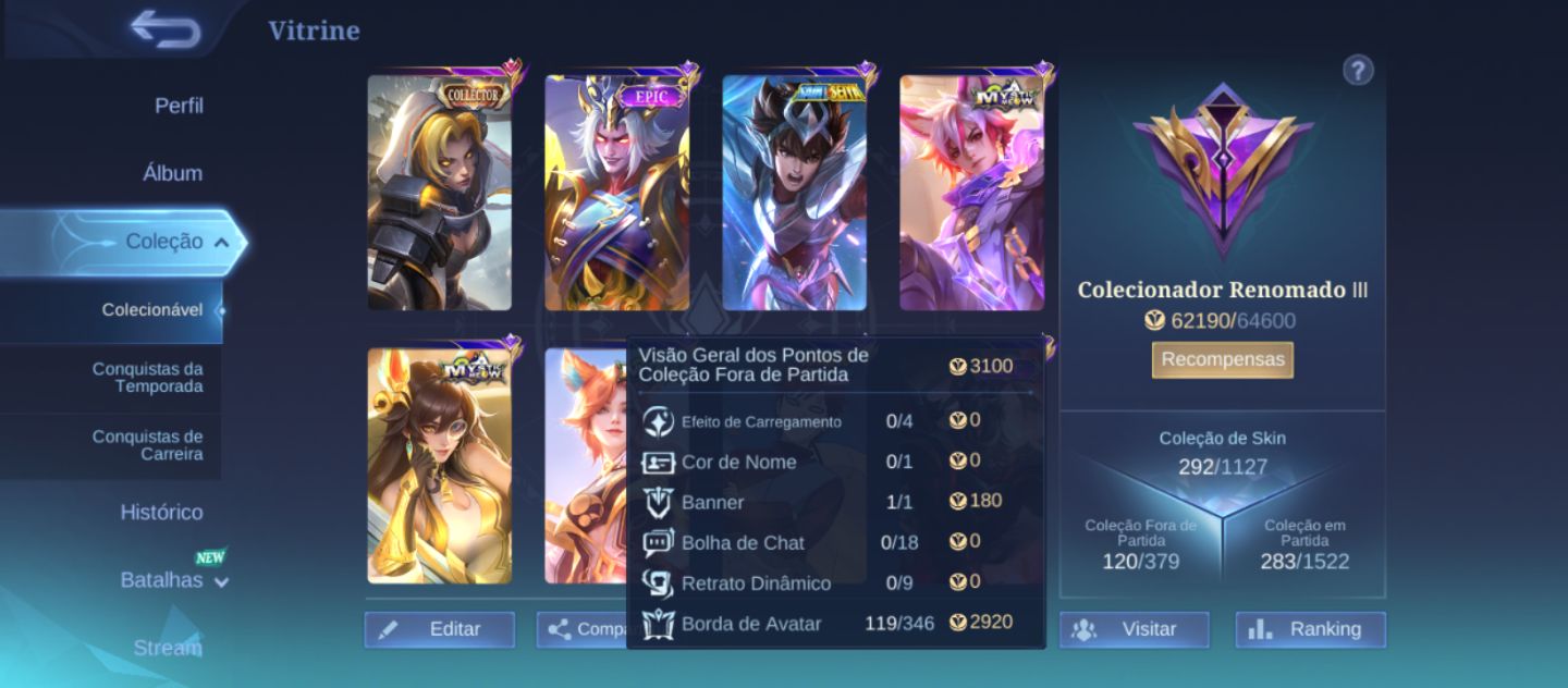 Conta mobile legends main adc