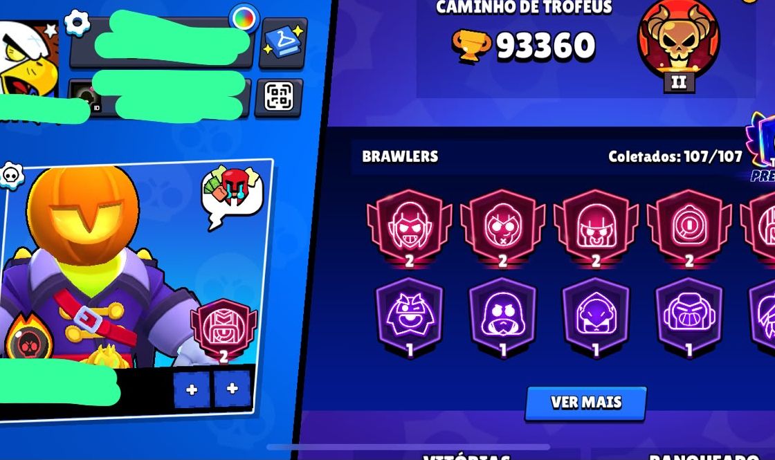 CONTA BRAWL STARS À VENDA 93K TROFÉUS!