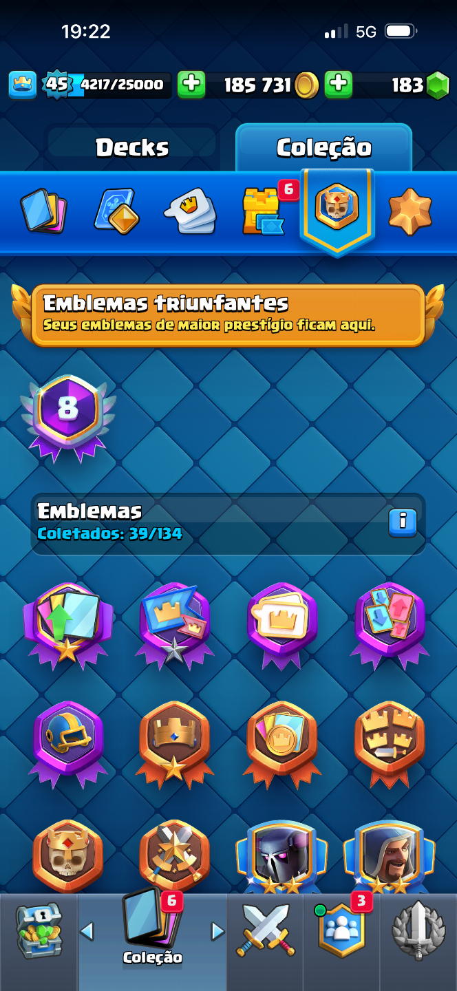 CONTA CLASH ROYALE 11K TROFÉUS, 8 ANOS DE JOGO!!