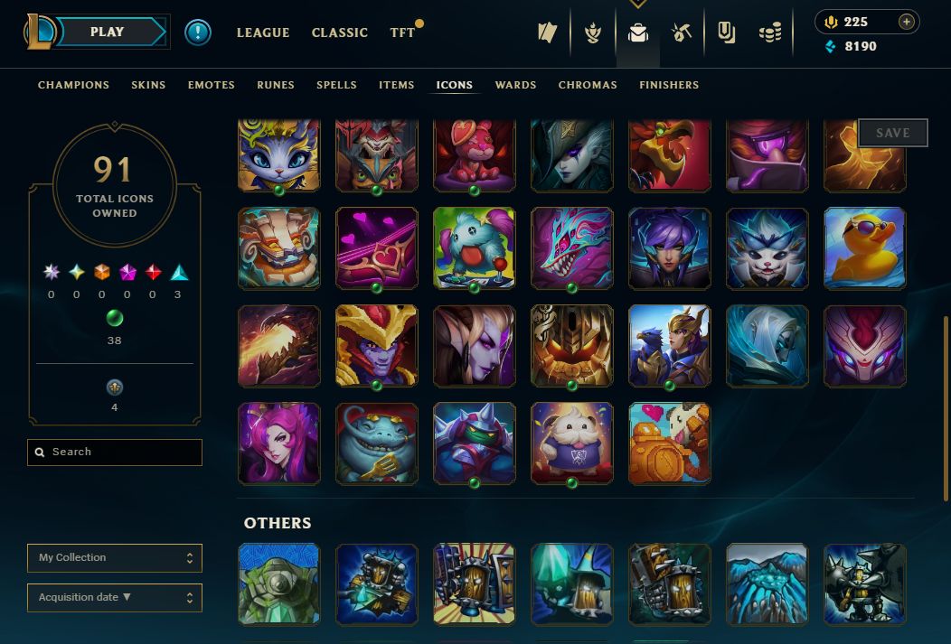 [Conta Smurf] Full Acesso - Esmeralda - 10 Skins - [Entrega automática]