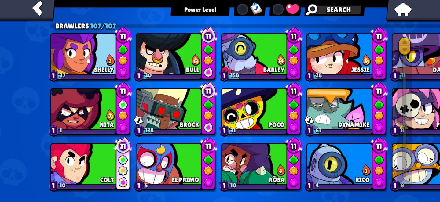 Conta Brawl Stars 2018 COM STAR SHELLY, 70000+ TROFEUS E 53 BRAWLERS PRESTIGE 1