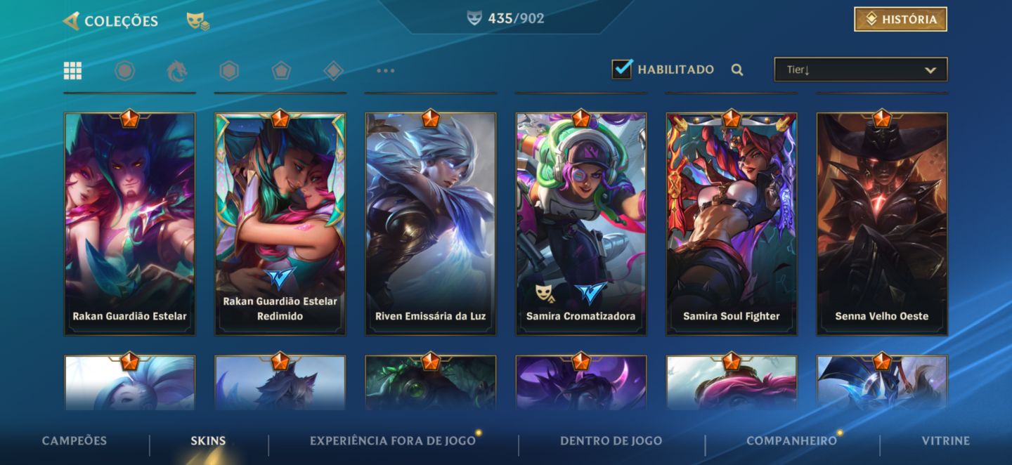 NV 338 | + de 430 SKINS| 77K COLEÇÃO| 2X MONARCA| 4X CHALLENGER