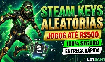 Steam Keys Aleatórias | Platina | Diamante | Rubi | Black - ENTREGA RÁPIDA