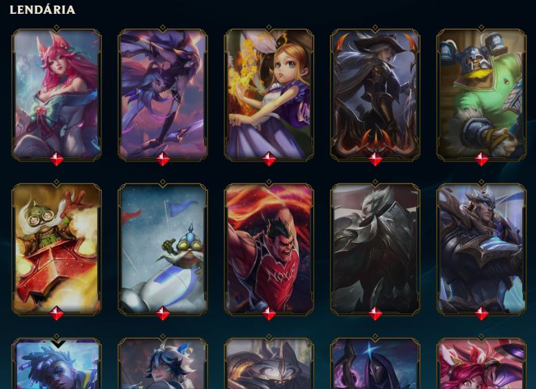 CONTA LOL 2012 | 477 SKINS | RAMMUS REI | COLECIONADOR