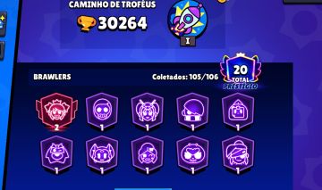 Conta de Brawl com bastante Skins e Recursos
