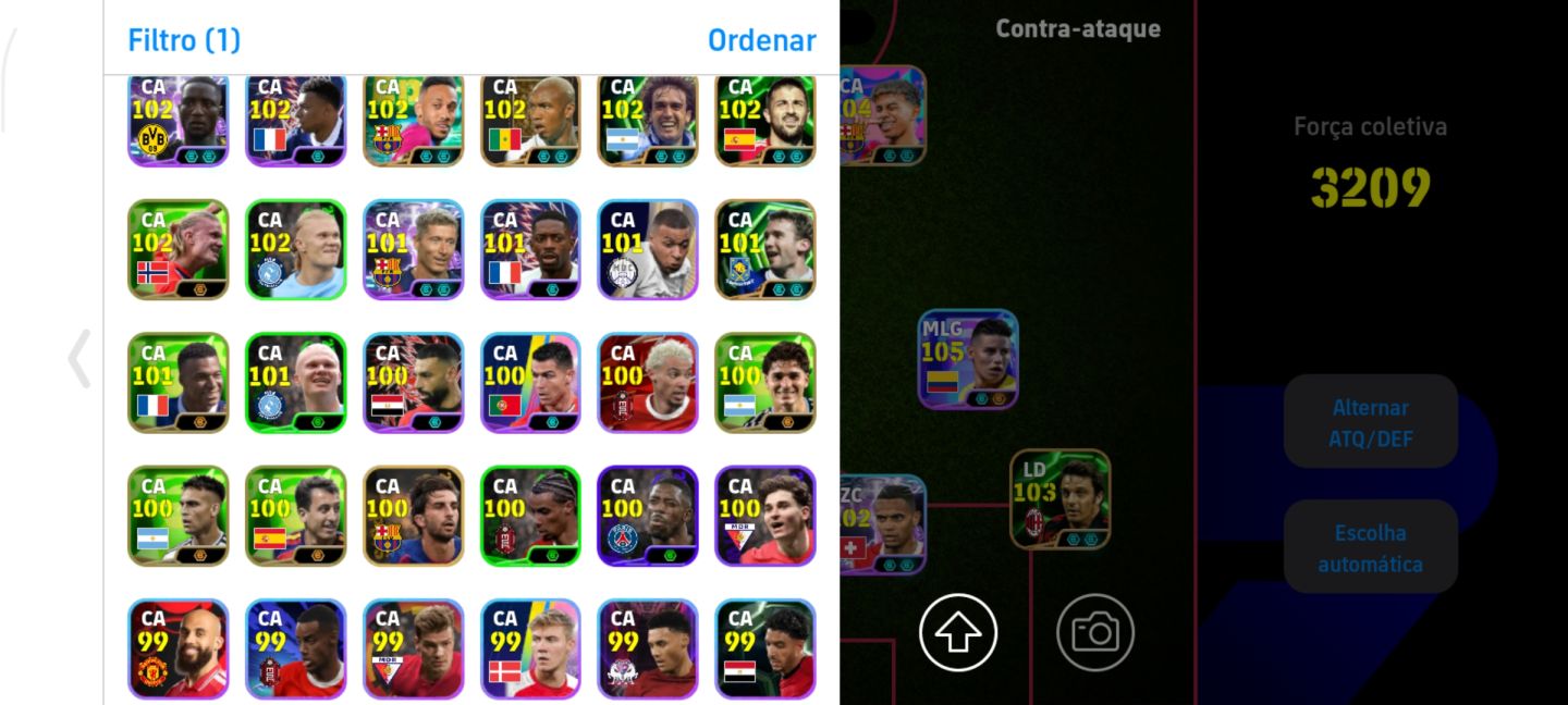 Conta com Neymar e Messi