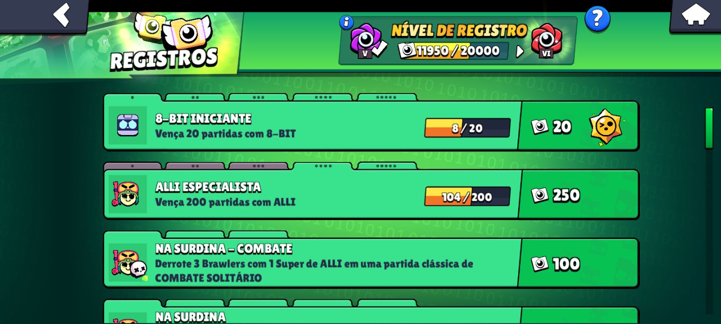 Conta iniciante de brawl star