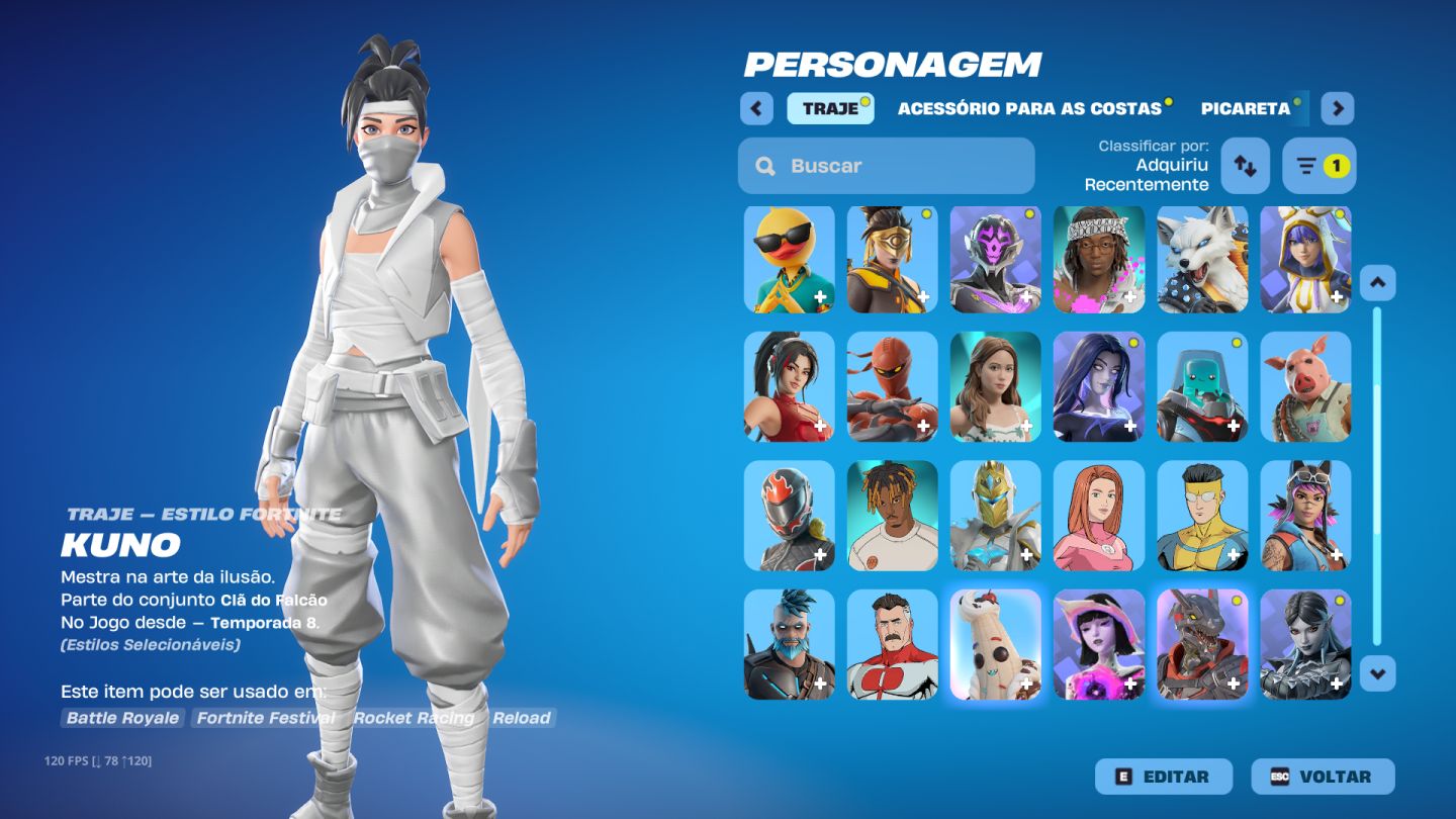 CONTA FORTNITE RARA COMPLETA!