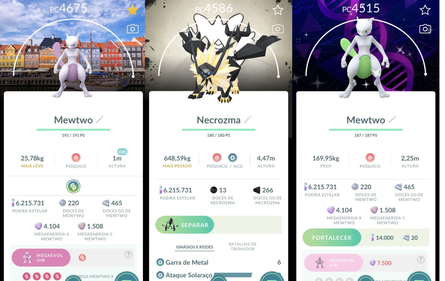 CONTA POKÉMON GO LVL 70 MEWTWO SHINY FUNDO + 600 PASSES RAID- PASSE WILD AREA G