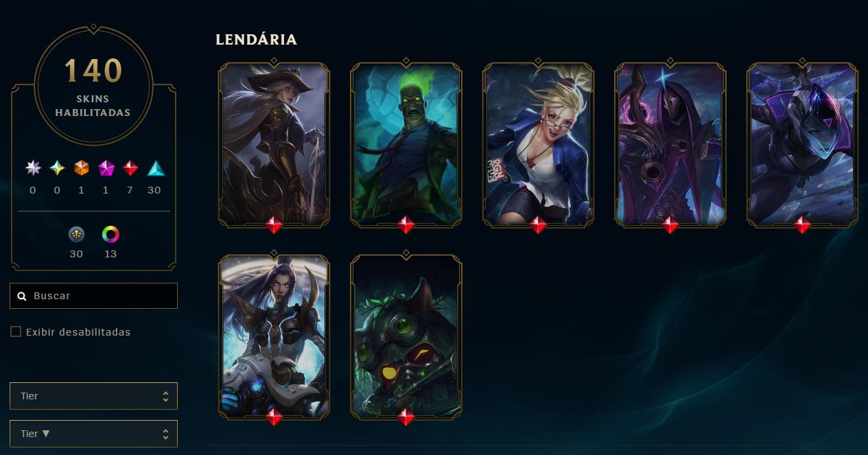 CONTA LOL BR | FULL ACESSO + EMAIL | 140 SKINS | TODOS CAMPEÕES | LVL 247