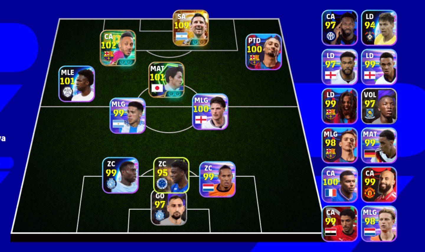 Conta efootball com Messi 111