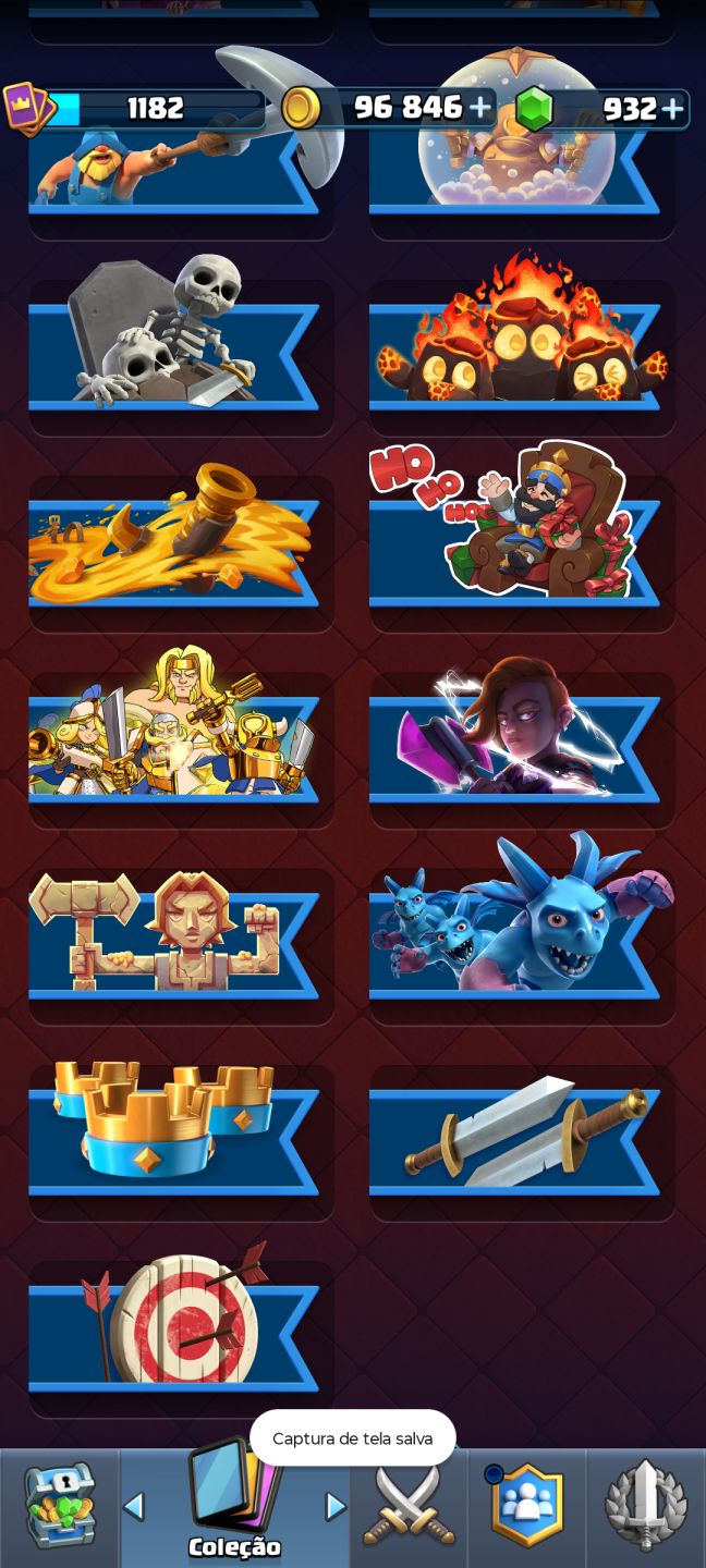 Conta Clash Royale (5596 troféus/arena 16)
