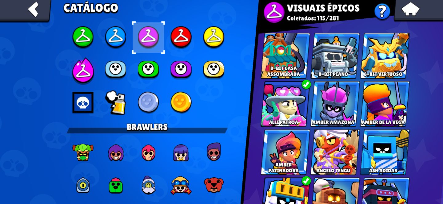 Conta de Brawl Stars e Clash Royale( não separado)