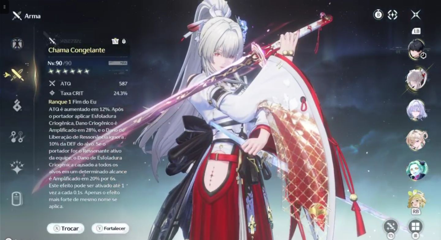 Conta com Hiyuki S5R1 + Diversos Personagens e Armas T5