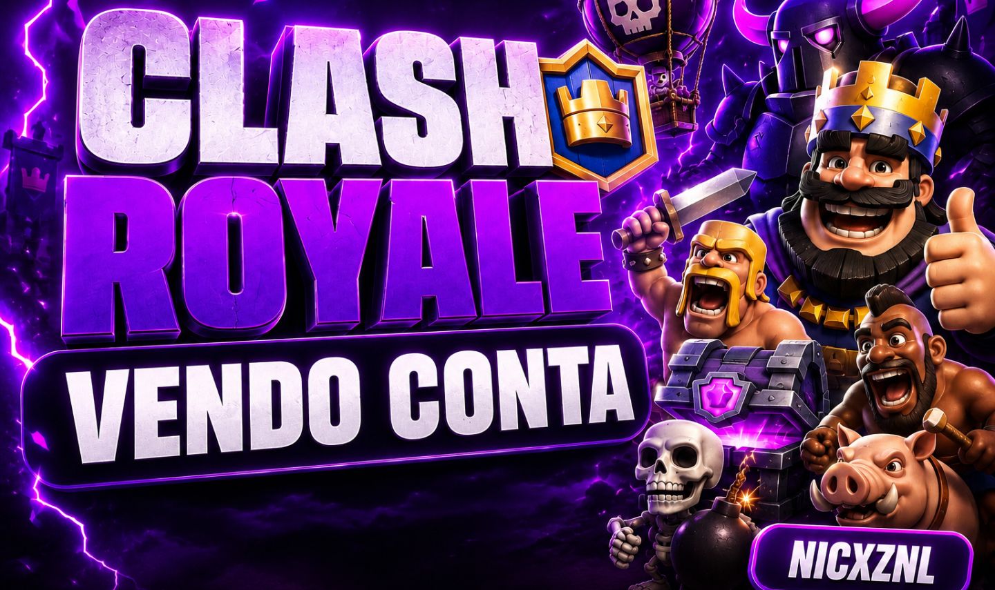MELHOR VARIEDADE- CONTA CLASH ROYALE 5K DE TROFEUS!