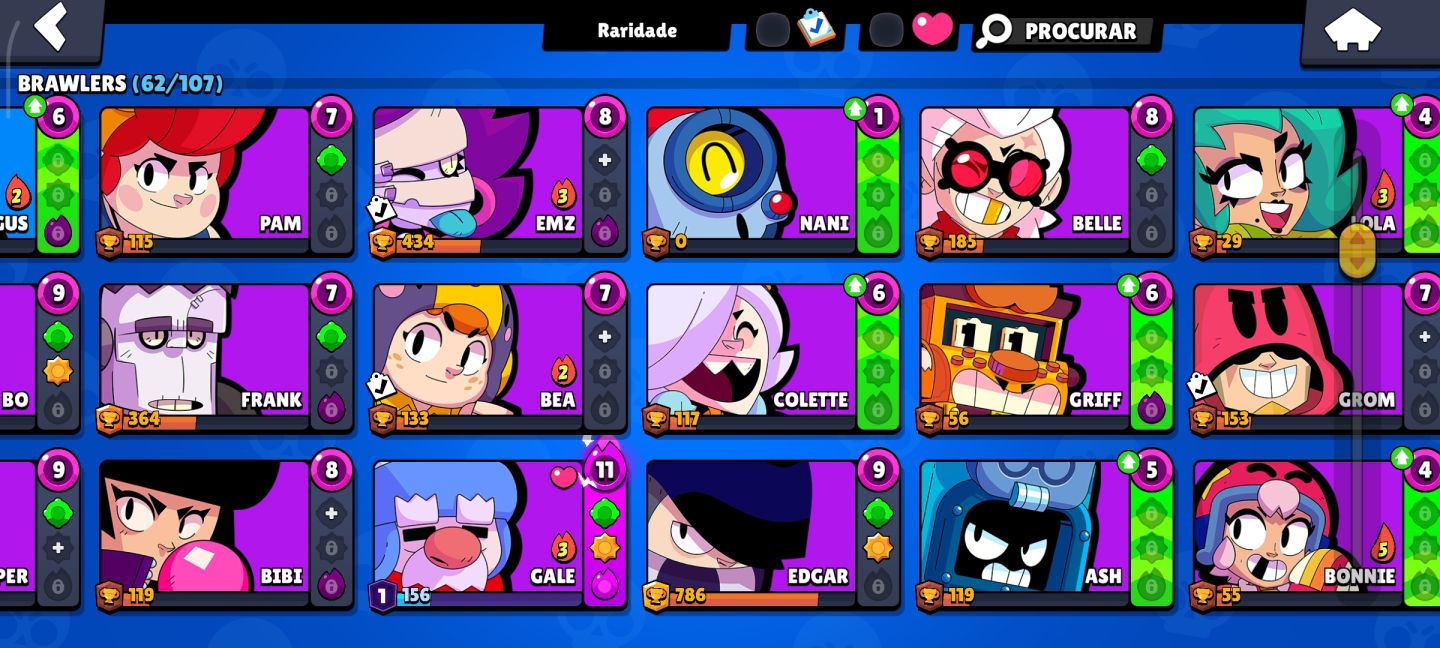 CONTA BRAWL STAR BRABA!!! 16K TROFÉUS
