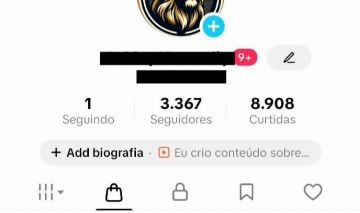 CONTA DO TIKTOK COM SHOP ATIVO +3,3K SEGUIDORES (ENGAJAMENTO REAL)