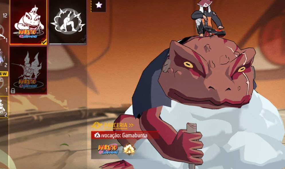 Naruto, calças angelical vermelha e verde masculina nível 46 skins fem. E Masc.
