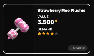 Strawberry Moo Plushie Marreta Flee The facility