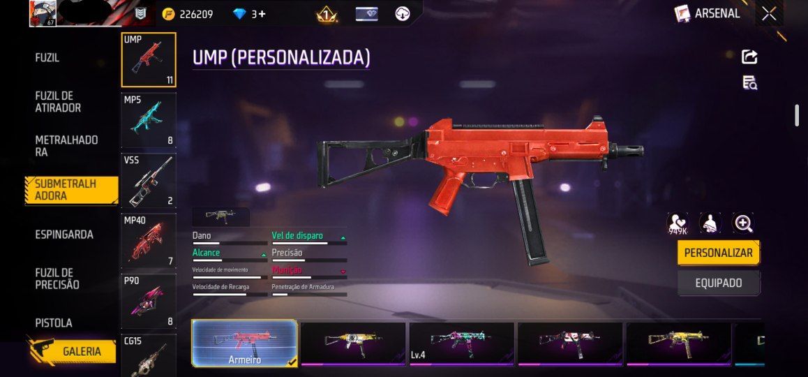 Conta prime 6 Gemada mais de 500 peitorais 6 armas evo e + de 25 passes parceria