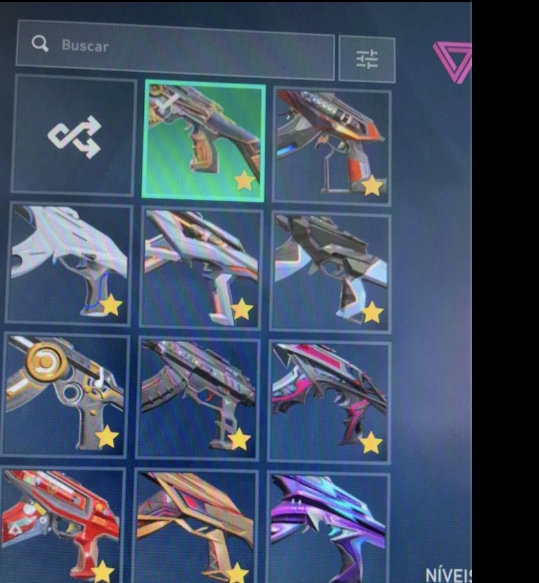 Conta radiante de valorant com skin de todas as armas