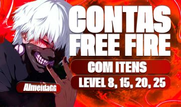 [PROMOÇAO]CONTA FREE FIRE LVL15 + 300 DIAMANTES+ TROCA NICK + REI CAVEIRA