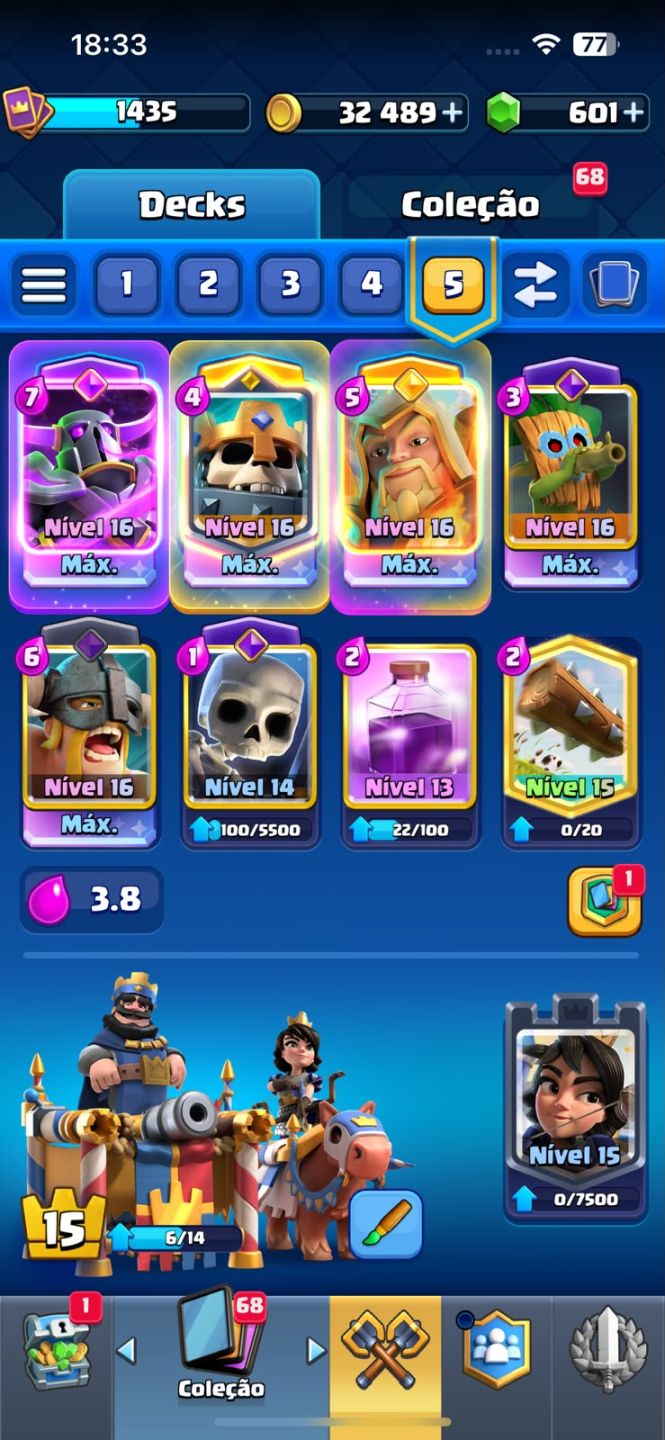CONTA CLASH ROYALE 12K TROFÉUS |ARENA 29