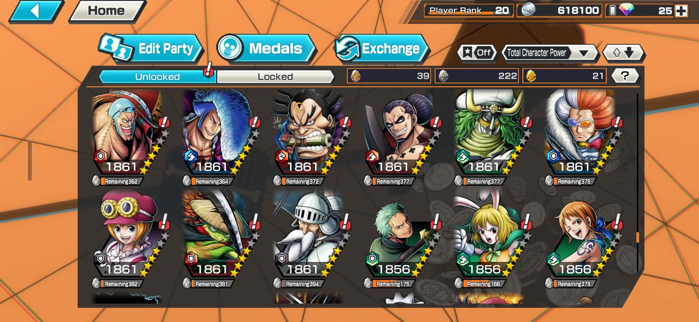 Conta one piece Bounty Rush