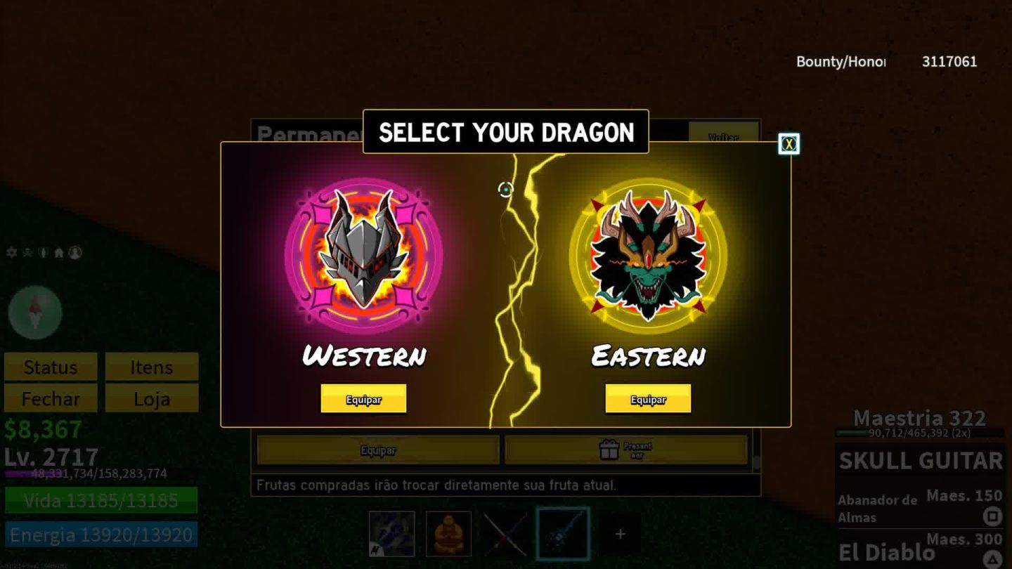 BLOX FRUITS/ Dragon Perm, Kitsune Perm, Tiger perm skin lobo, Budddha perm.