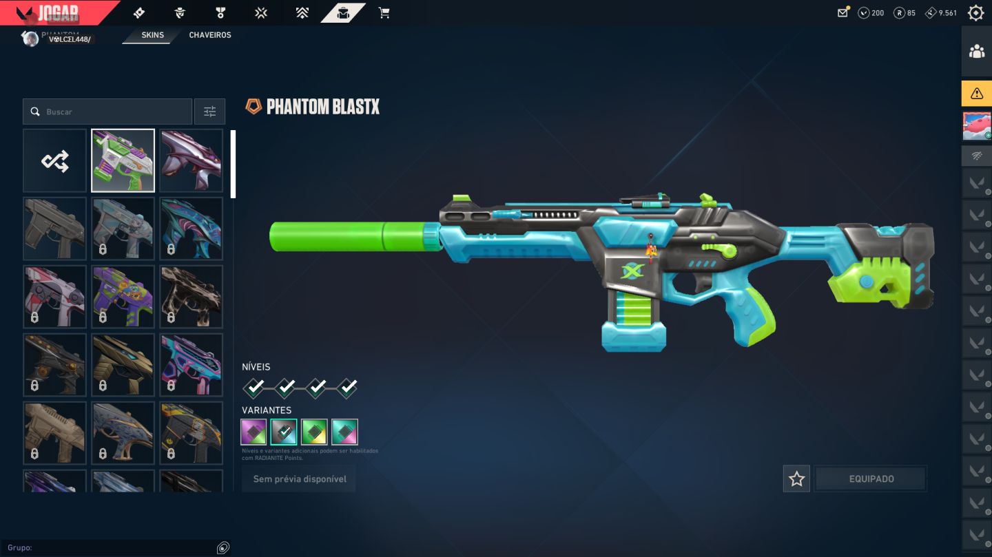 CONTA VALORANT LEVEL 73 - 1 PASSE + 6 ITENS DA LOJA
