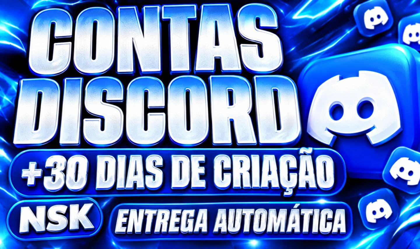DISCORD CONTAS VIRGEM 2 MESES DE CRIAÇÃO!!! ( MAIS BARATO!!! )