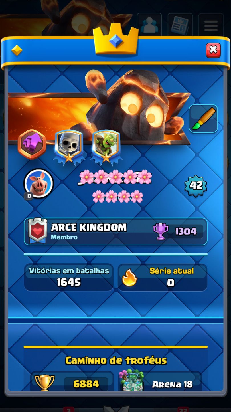 CONTA DE CLASH ROYALE BOA PARA INICIANTES !