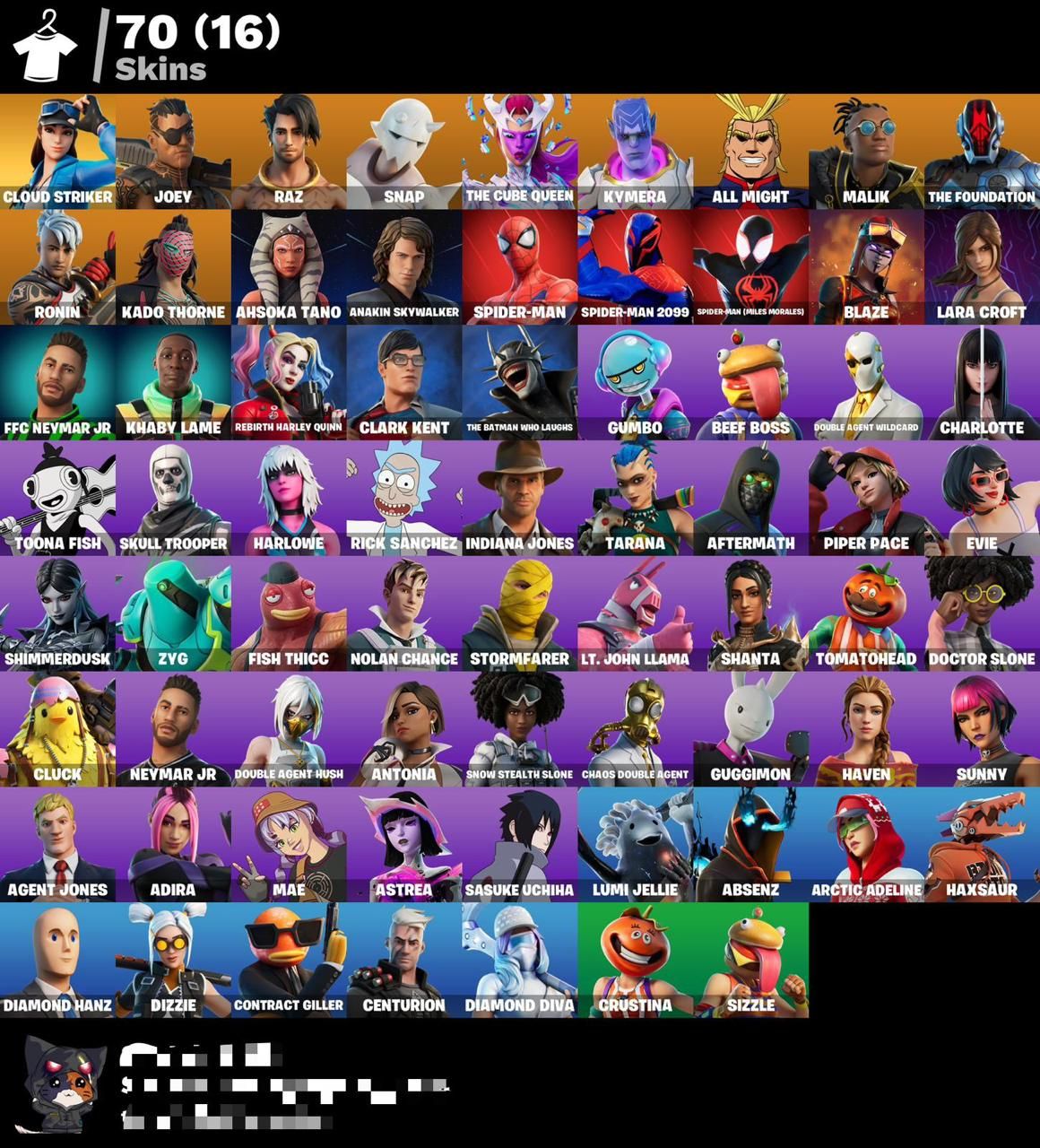 Conta fortnite