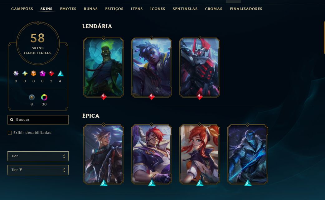 CONTA LOL MAIN EKKO /FULL ACESSO / DIAMANTE 2