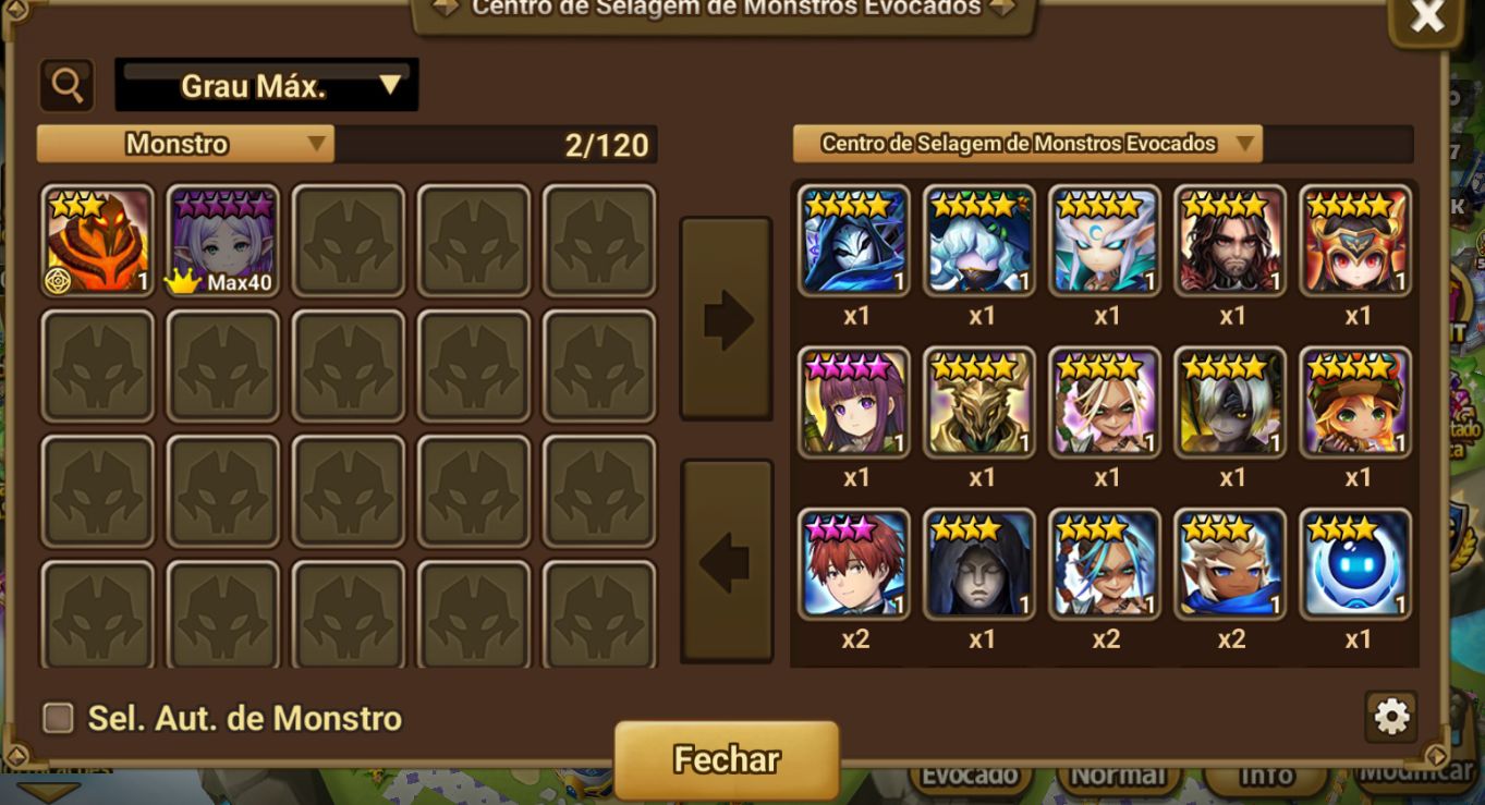 CONTA SUMMONERS WARS FRIEREN DARK COLLAB SERVIDOR GLOBAL