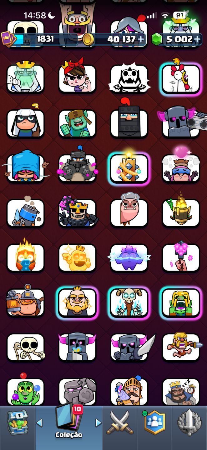 CONTA CLASH ROYALE GEMADA PRO PLAYER