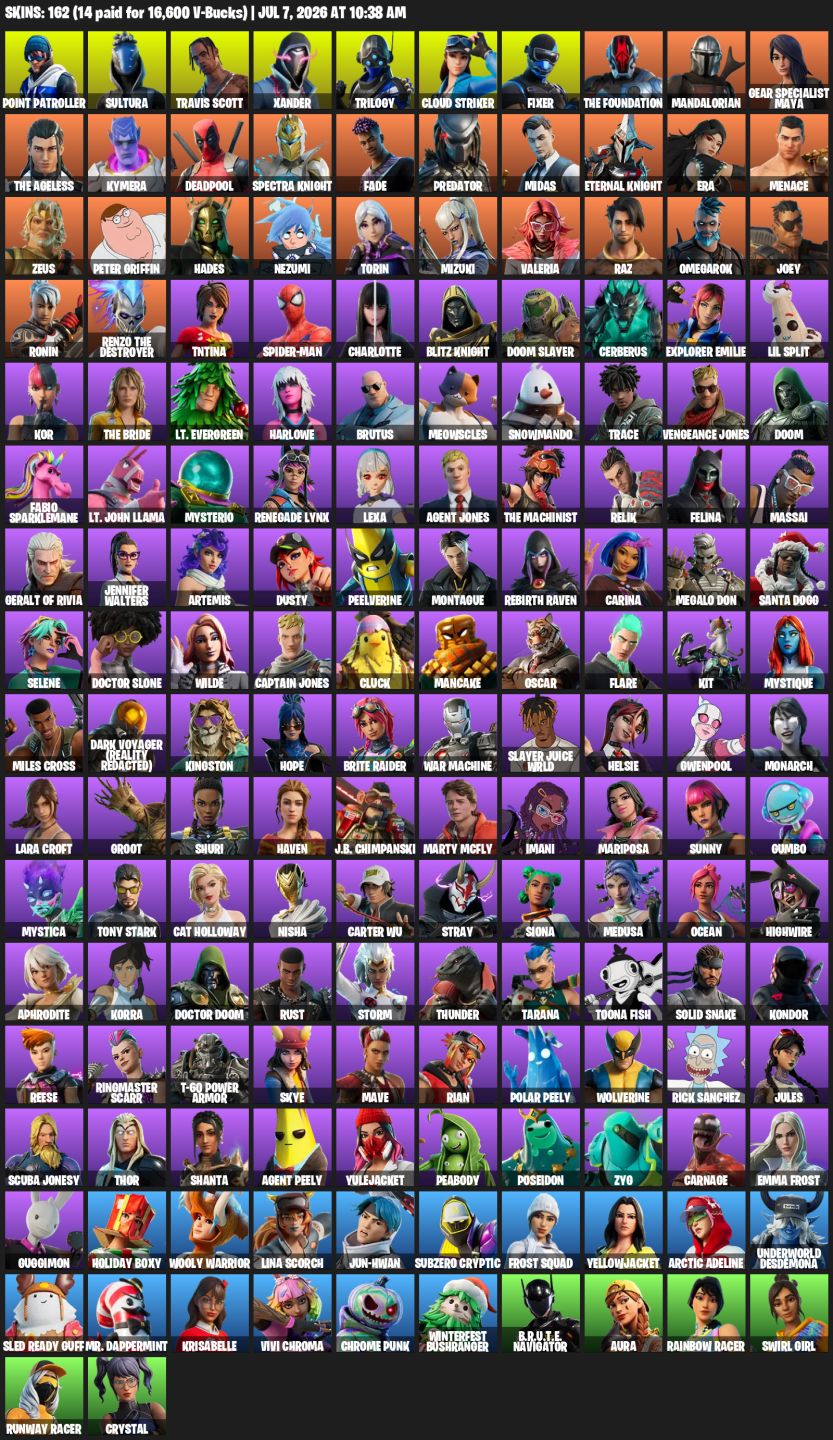 Conta Fortnite com Skins Raras|vbucks|travis|mlrpreço da Ggmax! Variedade Skins