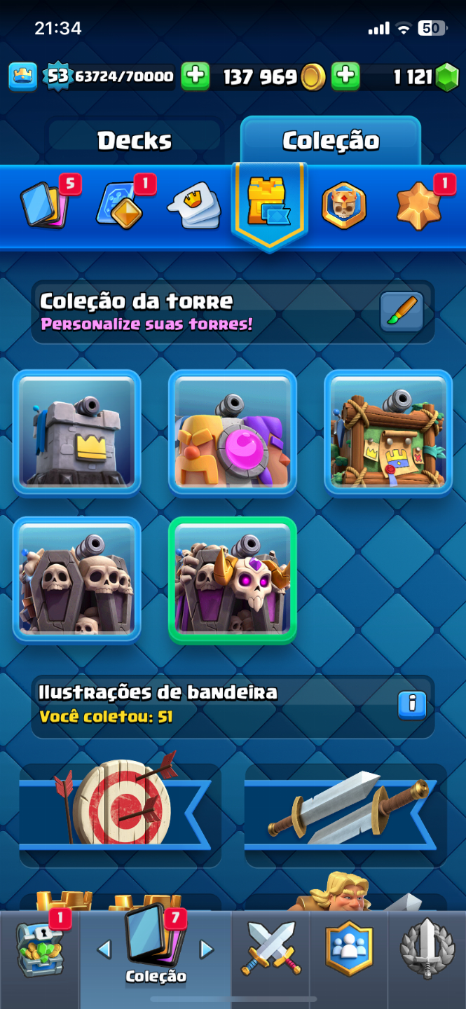 Conta De Clash Royale + Clash Of Clans Pra sair logo