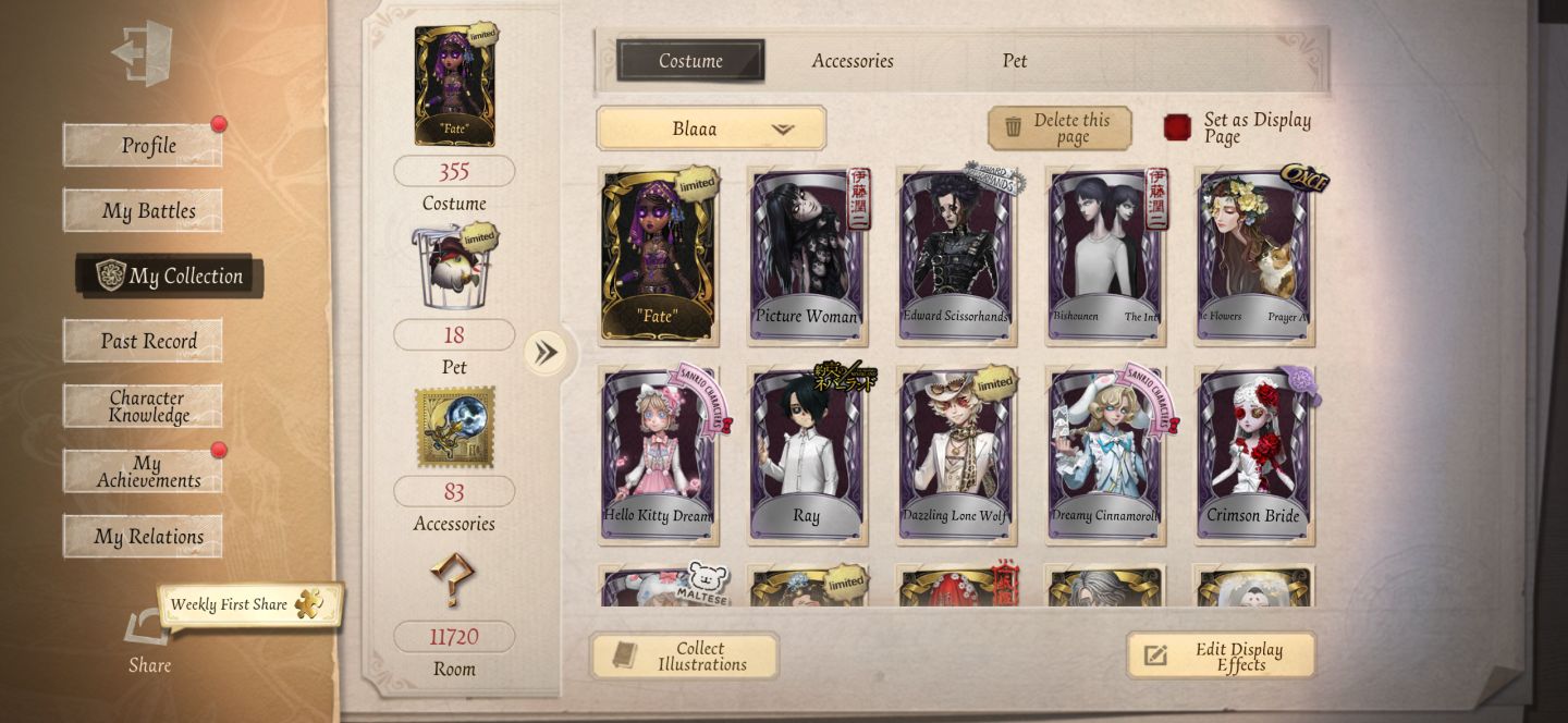Identity V picture woman edward scissor hands