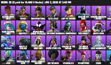 39 Skins | Hatsune Miku, Miles Morales, Godzilla, Baymax, Bugs Bunny