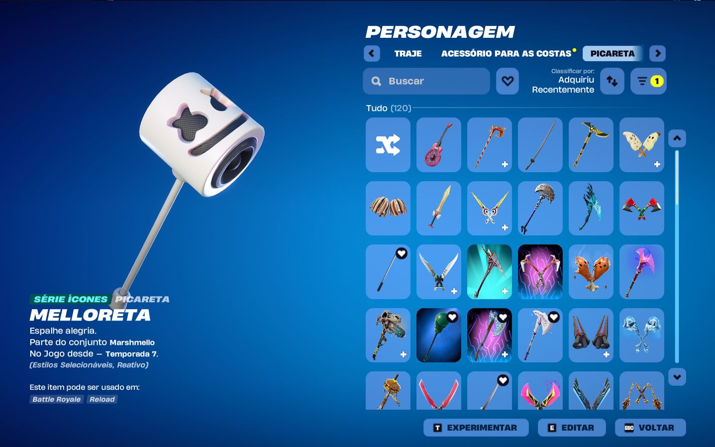 Conta fornite OG 100 seguro pois a conta é minha.