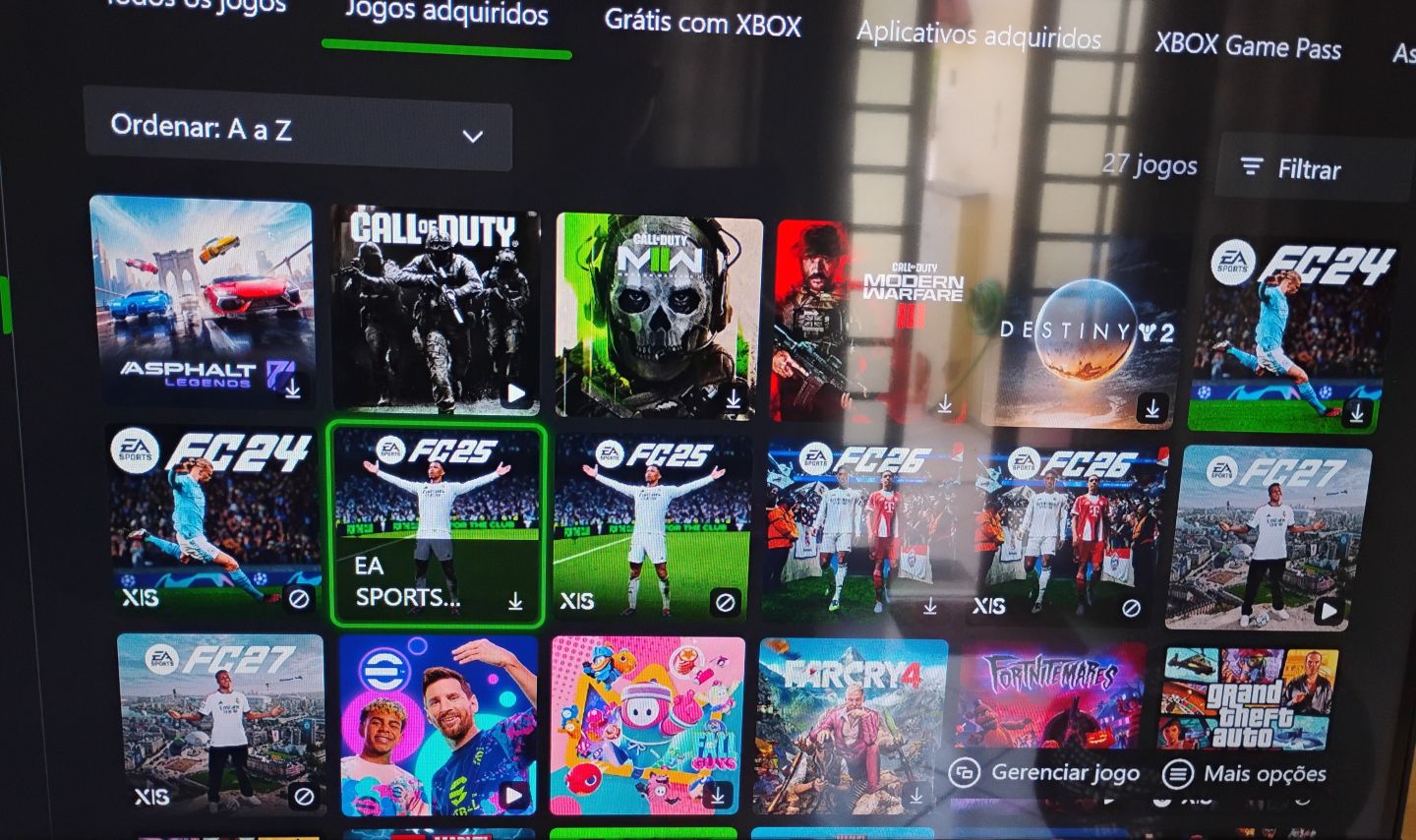 CONTA XBOX | GTA V NV 110 + FC 25, COD MW3, FAR CRY 4 E EFOOTBALL.