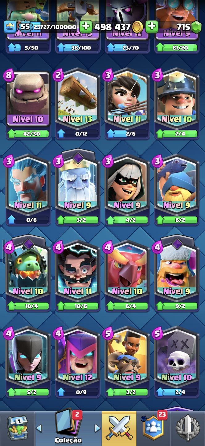 Conta Clash Royale Upada